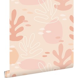 ESTAhome behang koraal zacht roze - 50 x 900 cm - 139541