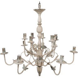 Clayre & Eef Hanglamp Beige IJzer