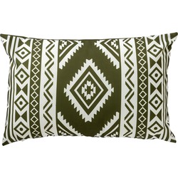 Dutch Decor NUNO - Outdoor Kussenhoes 40x60 cm - waterafstotend en uv-bestendig - Olive Branch - groen - Dutch Decor