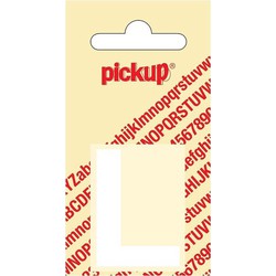 Plakletter Helvetica 40 mm Sticker witte letter l - Pickup
