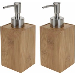 3x stuks bamboe zeeppompjes navulbaar 17 cm - Zeeppompjes