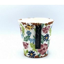 Villa Pottery  Gekleurde Pot Flowergarden - 18x17
