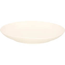 Plasticforte Rond bord/camping bord - D25 cm - ivoor wit - kunststof - Dinerborden