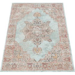 Binnen & Buitenkleed Torana - Vintage Design - Turquoise - 160x230 cm