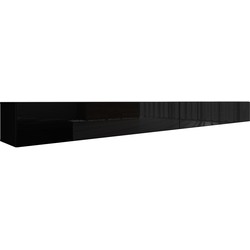 Meubella TV-Meubel Flame - Zwart - 320 cm