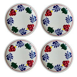 Boerenbont Petit Four Bordjes 11 cm set van 4 stuks