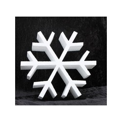 2x Piepschuim ijskristal vormen 40 x 5 cm hobby/knutselmateriaal - Feestdecoratievoorwerp
