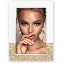 Zep Fotolijstje - gouden glitters - hout - voor foto 10 x 15 cm - Fotolijsten