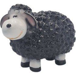 Tuinbeeld Schaap 15cm Zwart