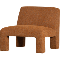 WOOOD Lavid Fauteuil - Polyester - Ginger - 73x74x84