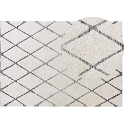PENDIK  - Shaggy vloerkleed - Lichtbeige - 160 x 230 cm - Katoen