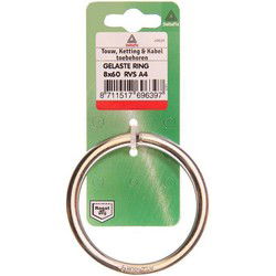 Gelaste ring 4x30 rvs 2st