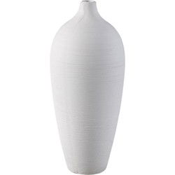 PTMD Vaas Cavinn - 15x15x35 cm - Keramiek - Wit