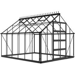 Bourton 1210, zwart gecoat, polycarbonaat 6mm