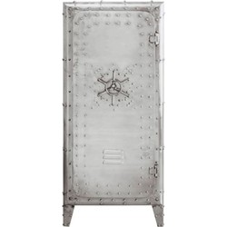 Kabinetkast Locker Silver 66x152cm