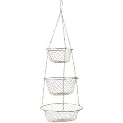 Rice Metalen Basket Hanger - Goud