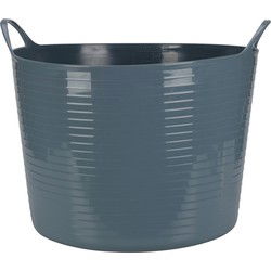 Flexibele emmer - blauw - 42 liter - kunststof - 45 x 37 cm - Wasmanden