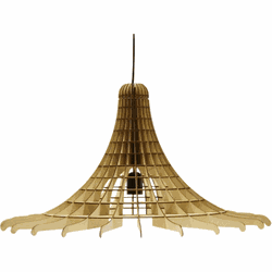 Vortex hanglamp - Hout - Ø 62 cm