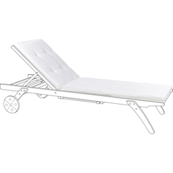 CESANA  - Tuinkussen - Gebroken wit - 192 x 56 cm - Polyester