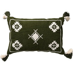 Dutch Decor ZUCO - Kussenhoes van katoen 40x60 cm Chive - groen - Dutch Decor