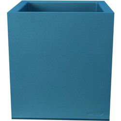 RIVIERA GRANIT rechthoekige bloembak - Kunststof - 60x30 cm - Blauw