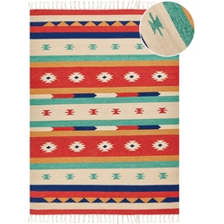 Beliani MARGARA - Kelim-Multicolor-Katoen