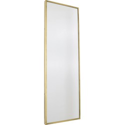 LOFT42 Industry Rectangle Spiegel - Metaal - antiek Messing - 120x40x4
