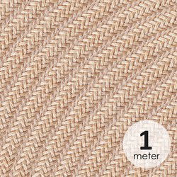 Strijkijzersnoer 3-aderig - per meter - jute