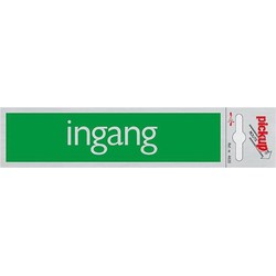 Route Alulook 165 x 44 mm Sticker ingang groen - Pickup