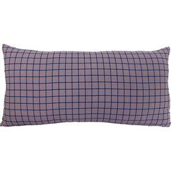 Present Time - Sierkussen Cuadro Rectangle - Soft purple & dark blue