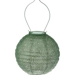 Solar lampion rond occult 20 cm licht groen