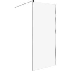 AHAUS - Douchescherm - Zilver - 90 x 190 cm - Veiligheidsglas