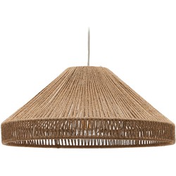 Kave Home - Pontos plafondlamp kap van jute met natuurlijke afwerking Ø 45 cm