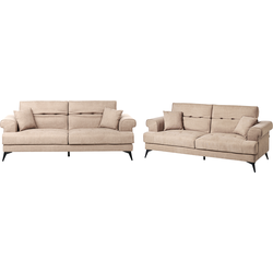 SKIVE - Banken set - Lichtbruin - Polyester