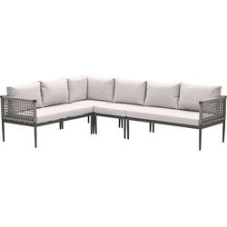 Teramon hoekset - 4-dlg. - carbon black - taupe - desert sand