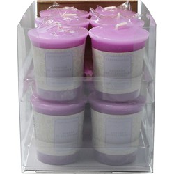 Fragranteria Geurkaars Lavendel Mega pack blister 12 stuks 