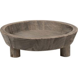 Clayre & Eef Decoratie schaal Bruin Hout