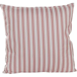 Buitenkussen 45x45 cm Roze Streep