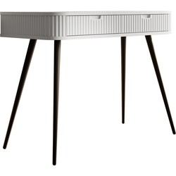 Meubella Kaptafel Zakari - Wit - 103 cm