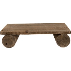 Clayre & Eef Plantentafeltje  25x12x8 cm Bruin Hout Rechthoek Plantenstandaard