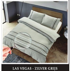 Luna Hotel Home Collection - Dekbedovertrek - Las Vegas - Zilver Grijs