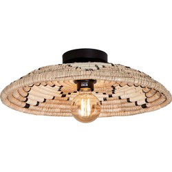 Plafonniere Andros - Naturel/Wit - Ø45cm