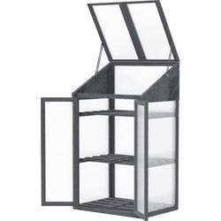4goodz Mini Kas van Hout, 70 x 50 x 120 cm, Grijs