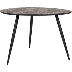 Housecraft Living Webster Eettafel Rond Hout 180x90 cm Bruin