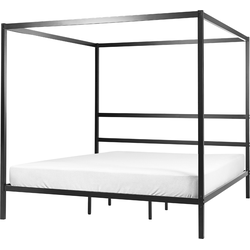 LESTARDS - Hemelbed - Zwart - 180 x 200 cm - Staal