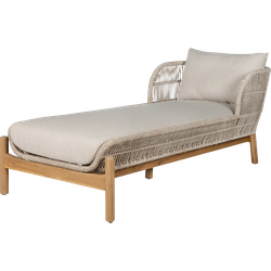 Teresa tuin loungestoel beige - met zitkussens