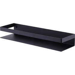 XIVADA Doucherek Teca - Boren - Zelfklevend - Rvs - 30 CM - Zwart