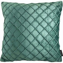 Velvet Cross Groen | 45 x 45 cm | Kussenhoes | Velvet/Polyester