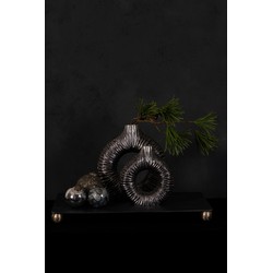PTMD Vaas Jiss - 20x6x20 cm - Aluminium - Zilver