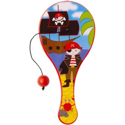 Decopatent® Uitdeelcadeaus 48 STUKS Piraten Paddle Bat Bal Spel met Elastiek - Speelgoed Traktatie Uitdeelcadeautjes voor kinderen